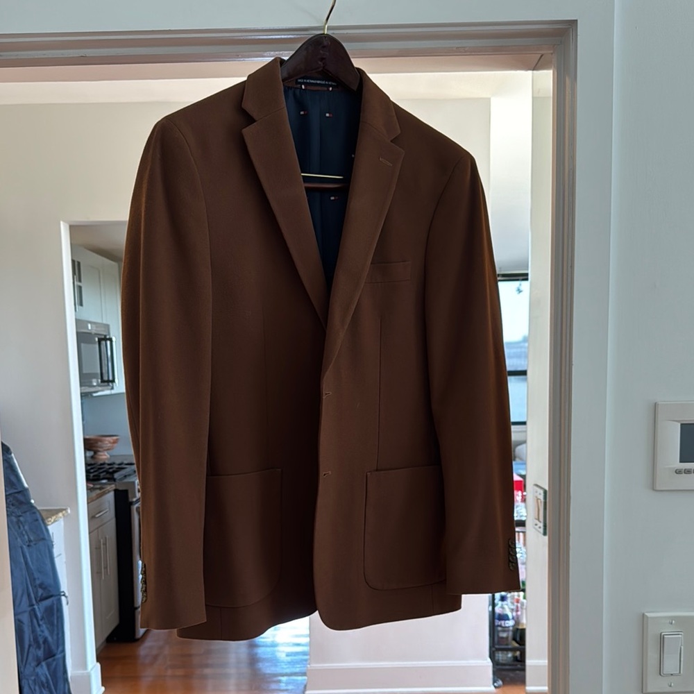 Tommy Hilfiger Brown Sport Coat Modern Cut